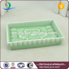 Flower design blue and white porcelain Soap Dish For Shower